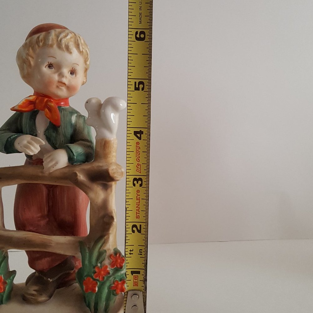 Collectible Figurines Boy with Squirrel, Girl with Duck Japan "As Is" PLS READ - Picture 15 of 16